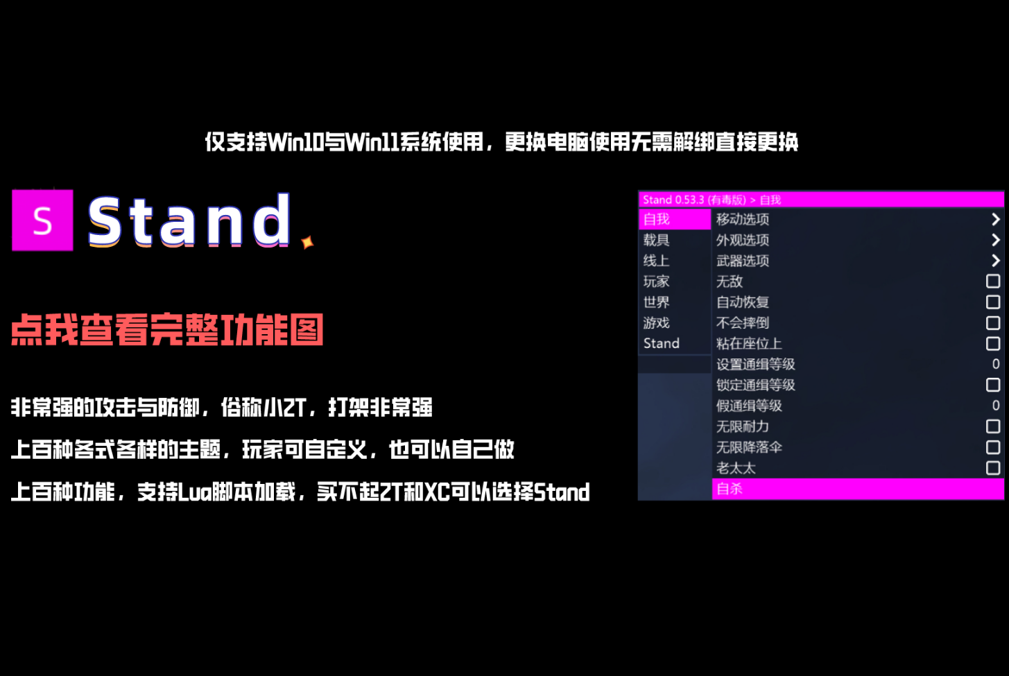 GTA5辅助科技Stand屎蛋功能图